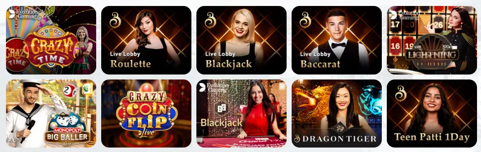Giochi live del casinò GAMA CASINO