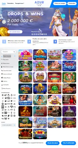 l'app e l'interfaccia di GAMA CASINO
