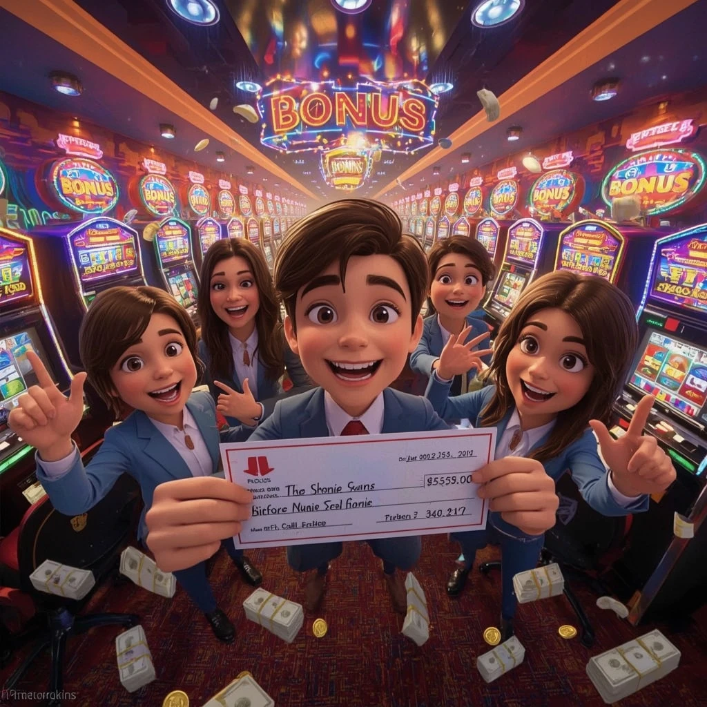 bonus nelle mani di un uomo al casinò GAMA CASINO