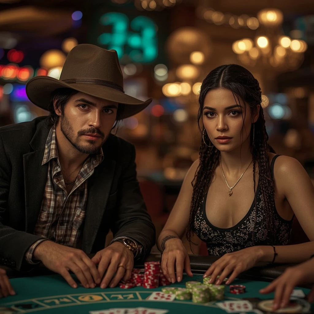 foto di due giocatori di poker Gama Casino