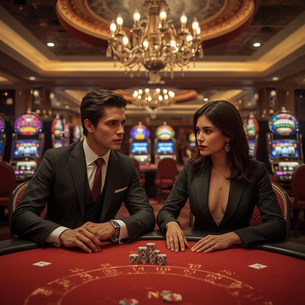 Due giocatori di poker al Gama Casino in Italia